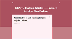 Desktop Screenshot of lifestylepost.blogspot.com