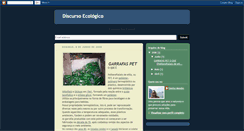 Desktop Screenshot of discursoecologico.blogspot.com