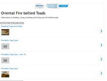 Tablet Screenshot of orientalfirebelliedtoads.blogspot.com