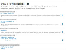 Tablet Screenshot of breakingthesilenceass.blogspot.com