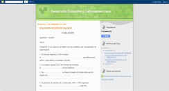 Desktop Screenshot of desarrolloeconomicolatinoamericano.blogspot.com