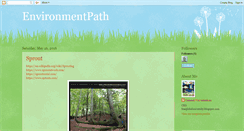 Desktop Screenshot of environmentpath.blogspot.com