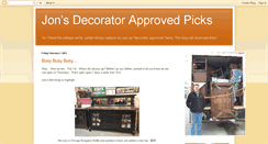 Desktop Screenshot of jonsdecoratorapprovedpicks.blogspot.com