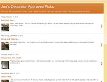 Tablet Screenshot of jonsdecoratorapprovedpicks.blogspot.com