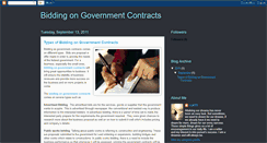 Desktop Screenshot of biddingongovernmentcontracts.blogspot.com