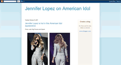 Desktop Screenshot of jenniferlopezamericanidol.blogspot.com