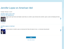 Tablet Screenshot of jenniferlopezamericanidol.blogspot.com