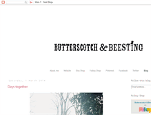Tablet Screenshot of butterscotchandbeesting.blogspot.com