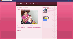 Desktop Screenshot of marianaprimeirospassos.blogspot.com