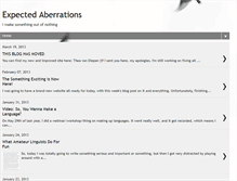 Tablet Screenshot of expectedaberrations.blogspot.com