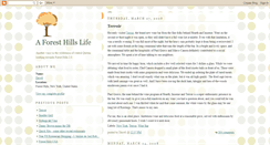 Desktop Screenshot of foresthillslife.blogspot.com