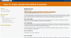 Desktop Screenshot of howtomakesimplefriendshipbracele.blogspot.com