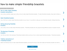 Tablet Screenshot of howtomakesimplefriendshipbracele.blogspot.com