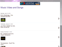 Tablet Screenshot of musicvideosandsongs.blogspot.com