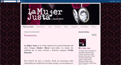 Desktop Screenshot of lamujerjusta2011.blogspot.com