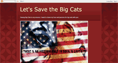 Desktop Screenshot of letssavethebigcats.blogspot.com