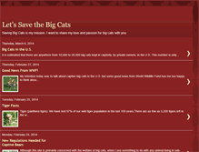 Tablet Screenshot of letssavethebigcats.blogspot.com