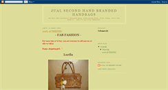 Desktop Screenshot of forsalebrandedhandbagssecond.blogspot.com