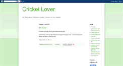 Desktop Screenshot of pak-cricket-lover.blogspot.com