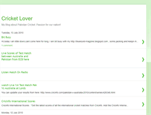 Tablet Screenshot of pak-cricket-lover.blogspot.com