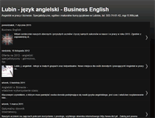 Tablet Screenshot of lubin-angielski.blogspot.com