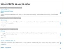 Tablet Screenshot of conocimientojuegomotor.blogspot.com