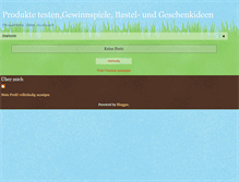 Tablet Screenshot of kreativproduktetesten.blogspot.com