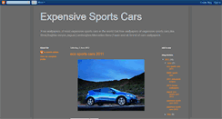 Desktop Screenshot of expensive-sportscars.blogspot.com