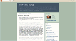 Desktop Screenshot of dontgetstarted.blogspot.com