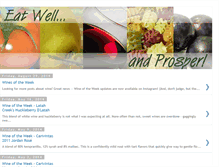 Tablet Screenshot of eatwellandprosper.blogspot.com