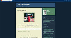 Desktop Screenshot of dyuthunderbay.blogspot.com