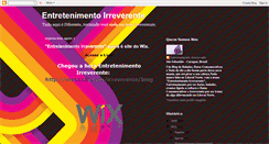 Desktop Screenshot of entretenimentoirreverente.blogspot.com