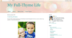Desktop Screenshot of myfullthymelife.blogspot.com