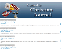 Tablet Screenshot of catholicchristianjournal.blogspot.com