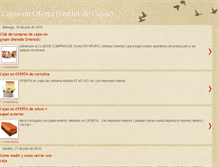 Tablet Screenshot of cajasenoferta.blogspot.com