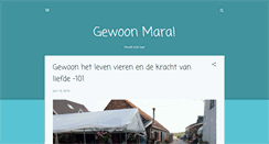 Desktop Screenshot of gewoonmara.blogspot.com