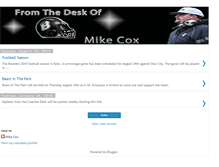 Tablet Screenshot of coachmikecox.blogspot.com