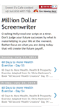 Mobile Screenshot of milliondollarscreenwriter.blogspot.com