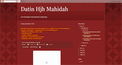 Desktop Screenshot of datinhjhmahidah.blogspot.com