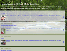 Tablet Screenshot of helenmuliadibmlourdes.blogspot.com