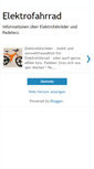 Mobile Screenshot of elektrofahrrad-info.blogspot.com