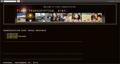 Desktop Screenshot of pinoytranscription.blogspot.com