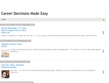 Tablet Screenshot of careerdecisionsmadeeasy.blogspot.com