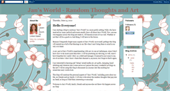 Desktop Screenshot of jansworld-randomthoughtsandart.blogspot.com