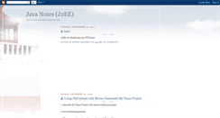 Desktop Screenshot of notes-j2ee.blogspot.com