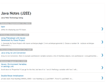 Tablet Screenshot of notes-j2ee.blogspot.com