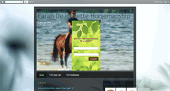 Desktop Screenshot of fdhorsetraining.blogspot.com