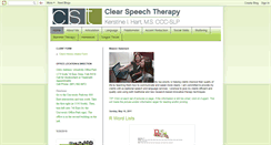Desktop Screenshot of clearspeechtherapy.blogspot.com