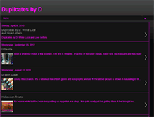 Tablet Screenshot of duplicatesbyd.blogspot.com