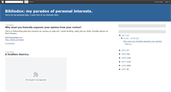Desktop Screenshot of bibliodox.blogspot.com